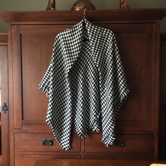 Houndstooth large blanket scarves - Picture 5 of 6